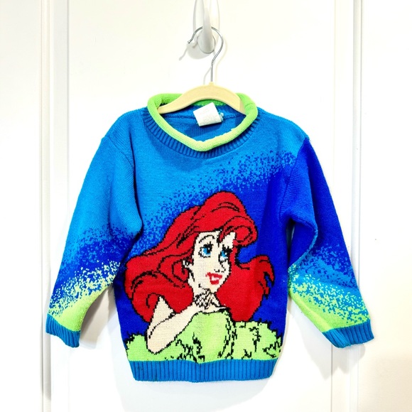 Disney Other - THE LITTLE MERMAID VINTAGE 4T SWEATER